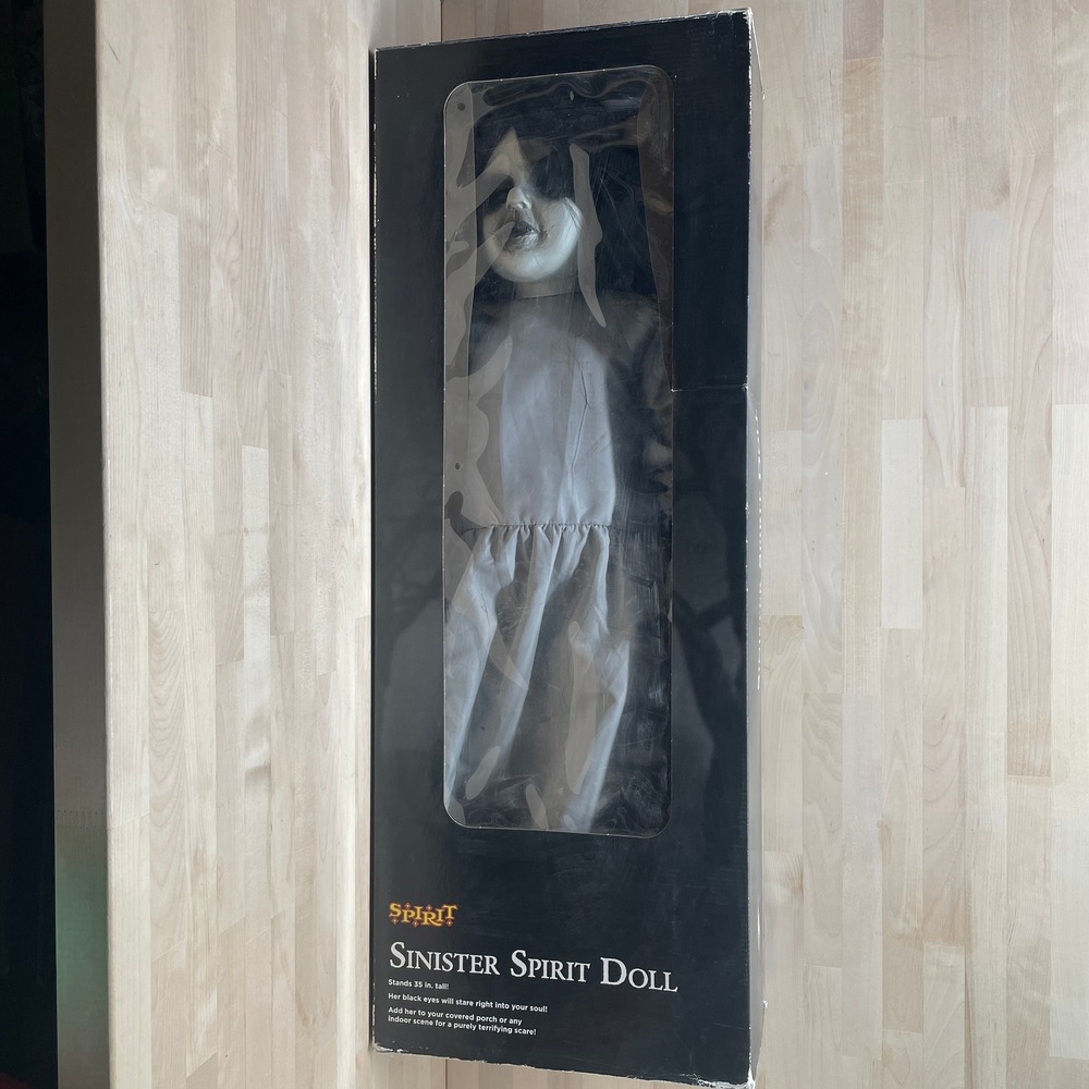 Spirit Halloween Sinister Spirit Doll 35 Inch Tall Prop Haunted House Decor